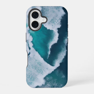 waves in the middle of the sea iPhone 16 case
