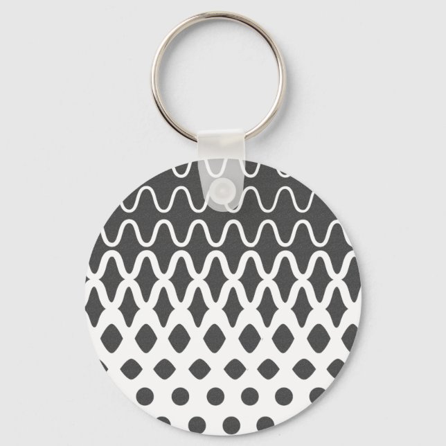 Waves into Particles Keychain (Front)