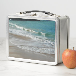 Waves Lapping on the Beach Metal Lunch Box