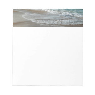 Waves Lapping on the Beach Turquoise Blue Ocean Notepad