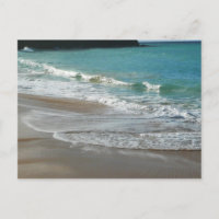 Waves Lapping on the Beach Turquoise Blue Ocean