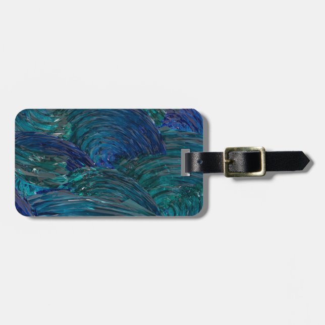 Waves Luggage Tag (Front Horizontal)