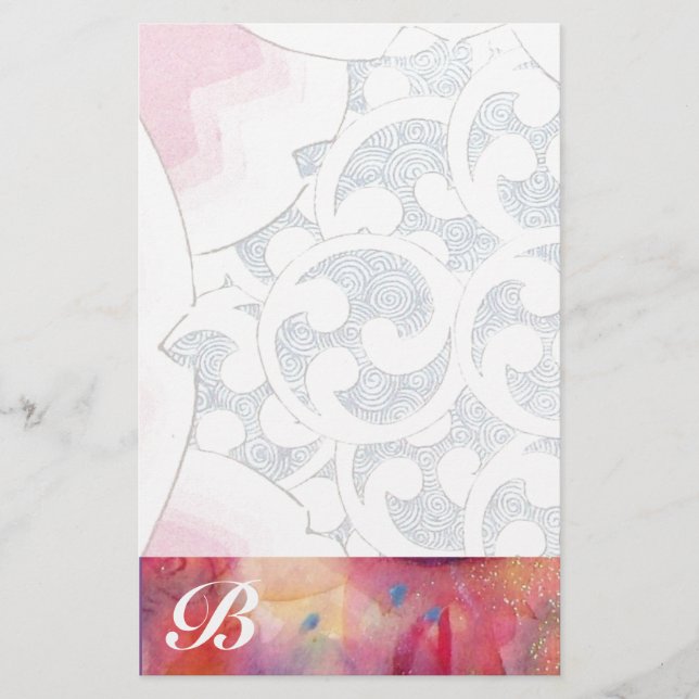 WAVES Monogram Stationery (Front)