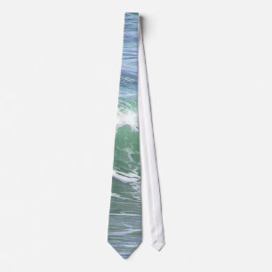 Waves Ocean Foam Water Tie