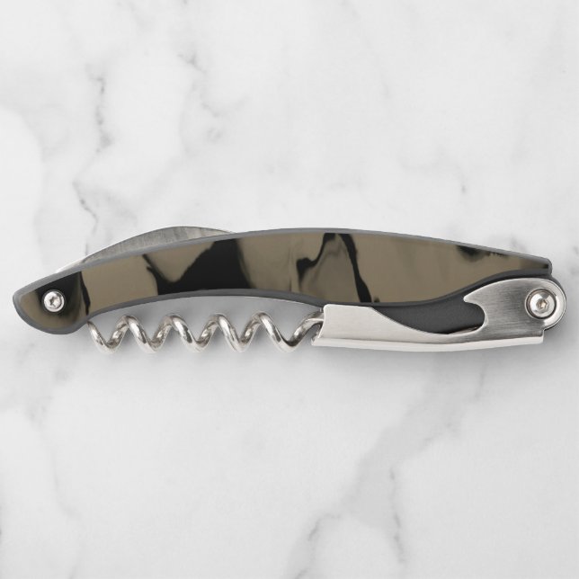 Waves of Black and Brown Corkscrew (Back)
