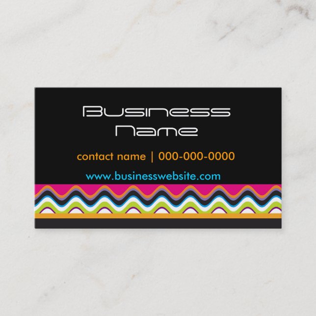 Waves of Colour Business Card (Front)