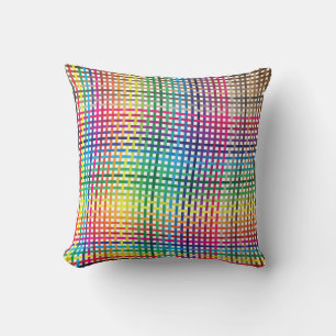 waves of colour intricated throw pillow
