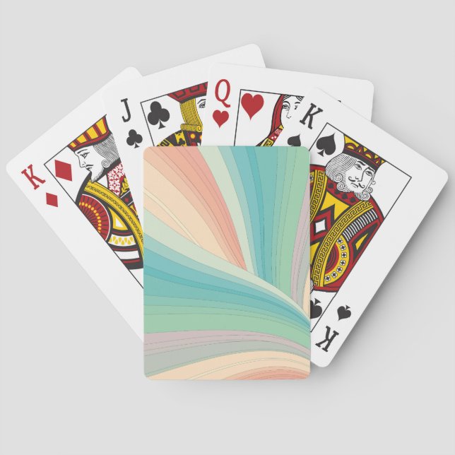 Waves of Colour Playing Cards (Back)