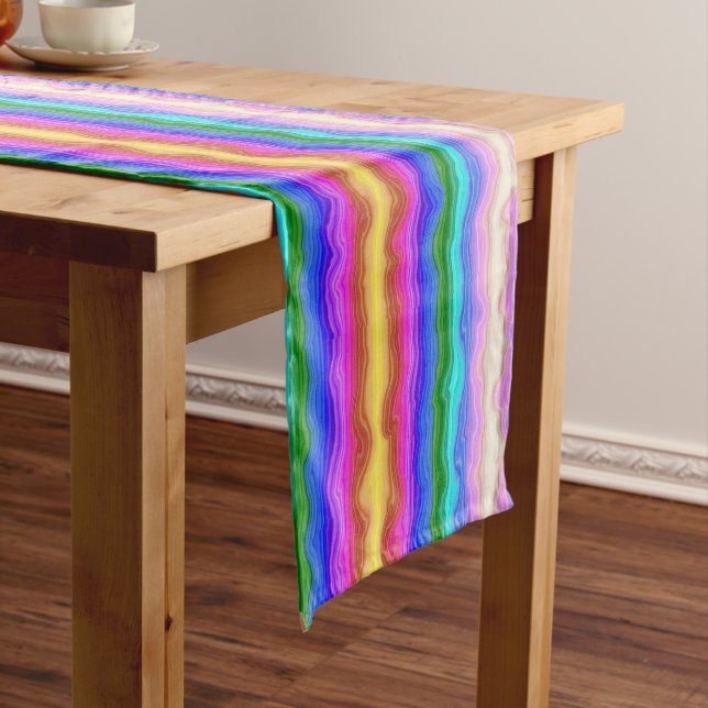 Waves of Colour Short Table Runner (In Situ)