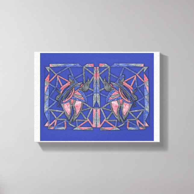 Waves of Expression Abstract Canvas Art (Front)