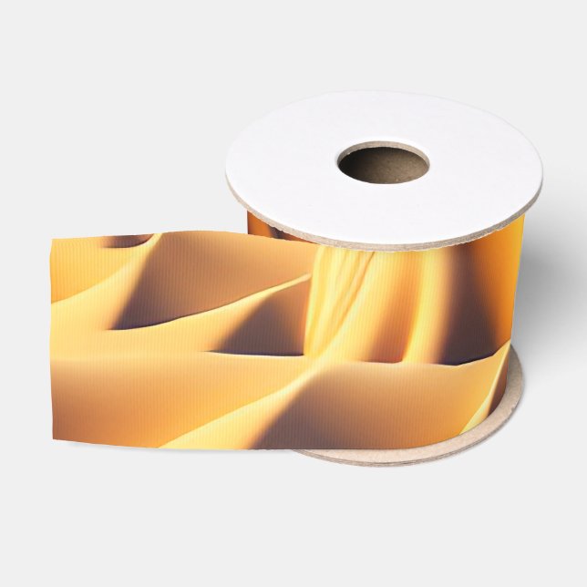 Waves of Gold Grosgrain Ribbon (Spool)