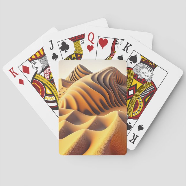 Waves of Gold Playing Cards (Back)