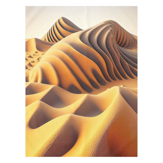 Waves of Gold Tablecloth (Front)