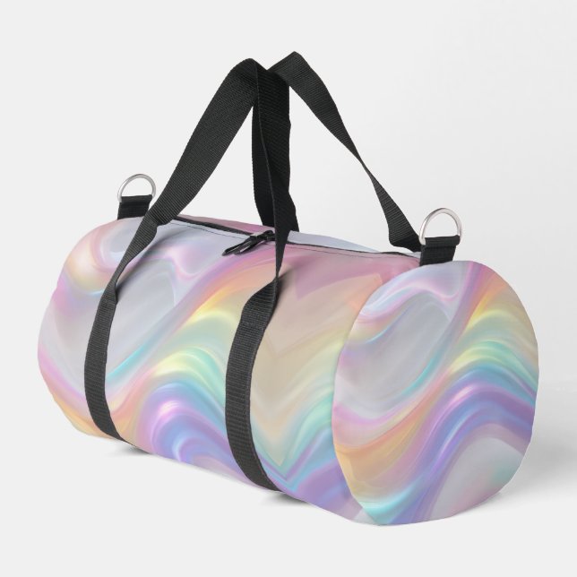 Waves of Light Duffle Bag (Left Corner)