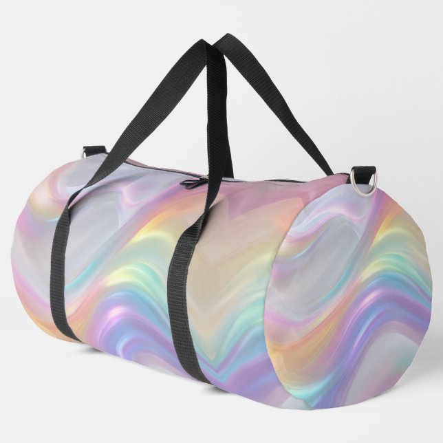 Waves of Light Duffle Bag (Left Corner)