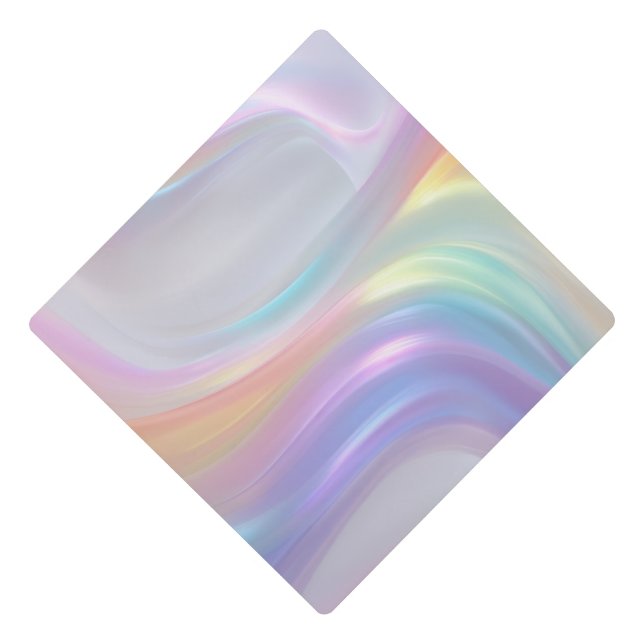 Waves of Light Graduation Cap Topper (Front)