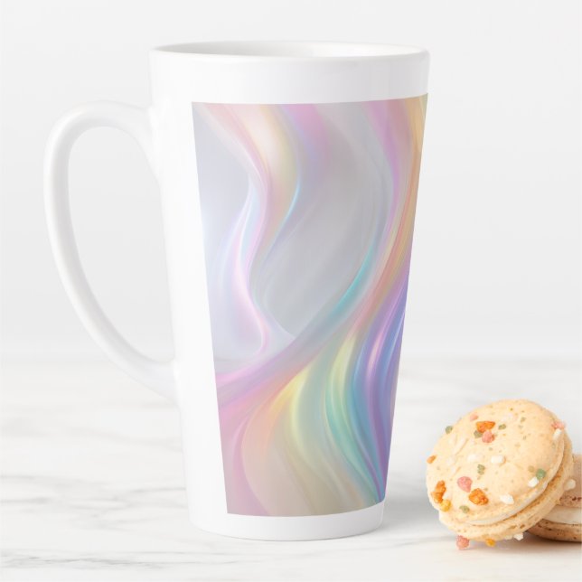Waves of Light Latte Mug (In Situ)