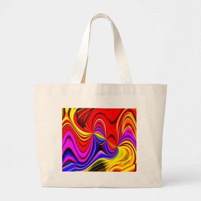 Waves of love_ large tote bag (Front)