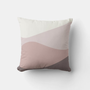 Waves of Mauve Outdoor Pillow