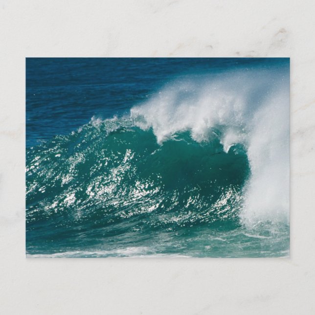 Waves of Oahu Postcard (Front)