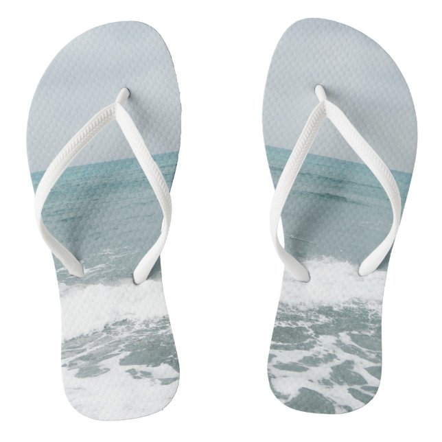 Waves of Summer Fun for You on Flip Flops (Footbed)