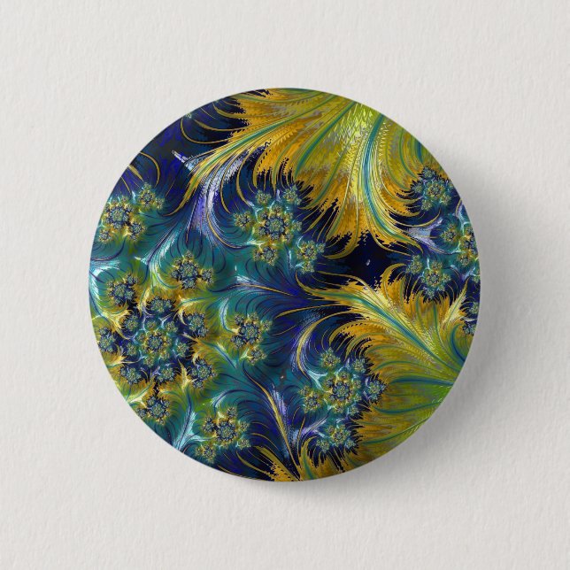 Waves of Sunshine 2 Inch Round Button (Front)
