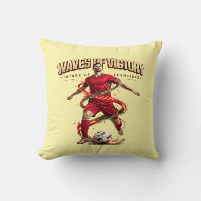 waves of victory throw pillow (Front)