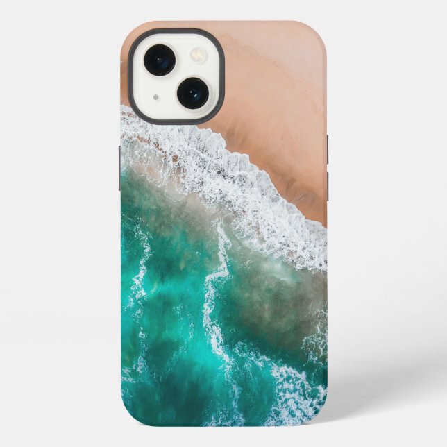 Waves on Sandy Beach  iPhone Case (Back)