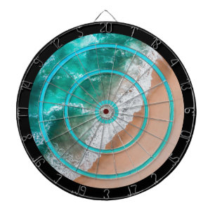 Waves on Sandy Beach Regulation Dartboard