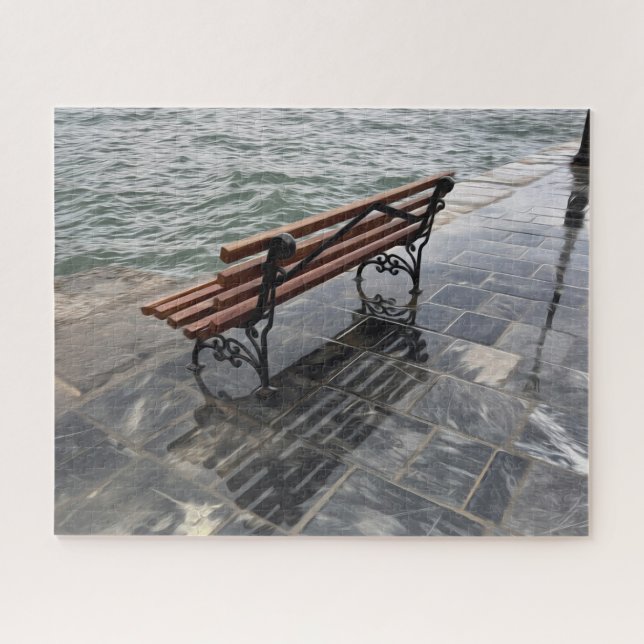 Waves on shore jigsaw puzzle (Horizontal)