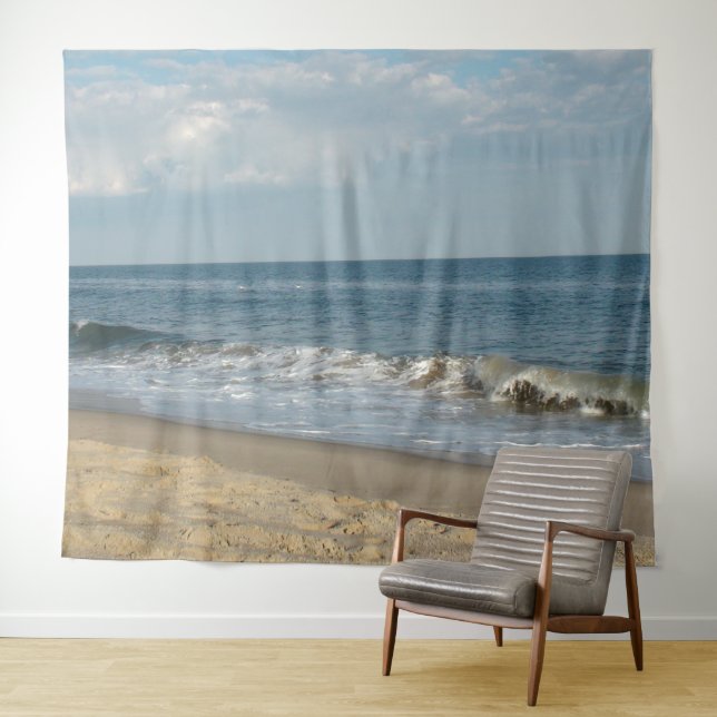 Waves on the Ocean Beach Shoreline Tapestry (In Situ (Horizontal))