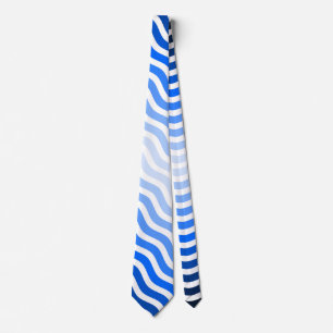 Waves pattern -01 White BG Tie
