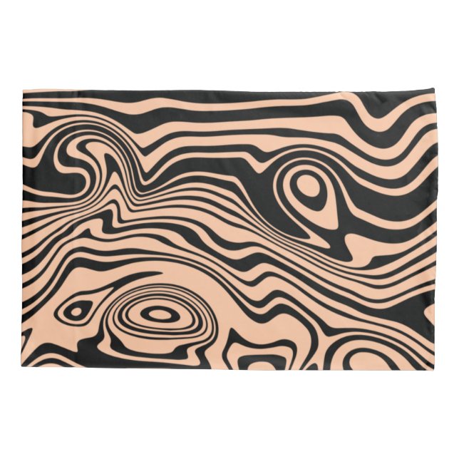 Waves Pattern Pillow Case - Choose Colour (Back)