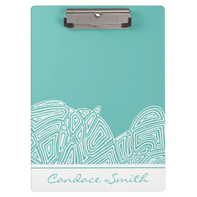 Waves Personalized Clipboard (Front)