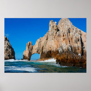 Waves Splashing On Beach Poster