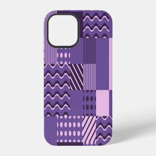 Waves Stripes Dots: Modern Seamless. iPhone 12 Case