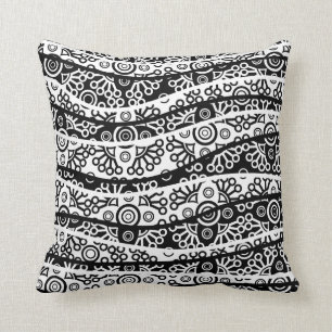 waves throw pillow