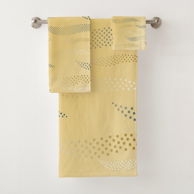 Waves Tiger (stylized pattern) 1 Bath Towel Set (Insitu)