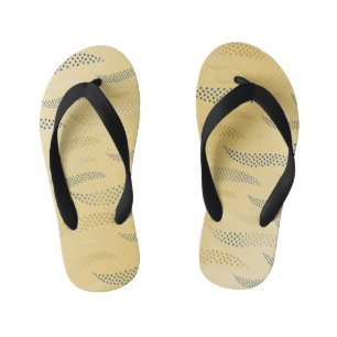 Waves Tiger (stylized pattern) 1 Kid's Flip Flops