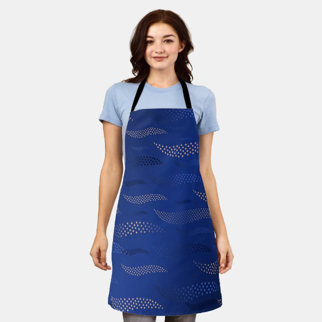 Waves Tiger (stylized pattern) 2 Apron (Worn)