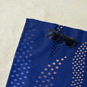 Waves Tiger (stylized pattern) 2 Beach Towel