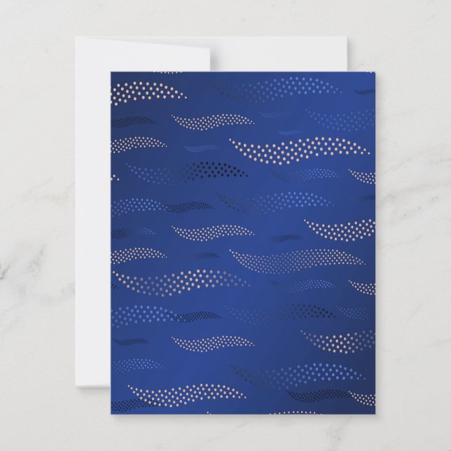 Waves Tiger (stylized pattern) 2 Card (Front)