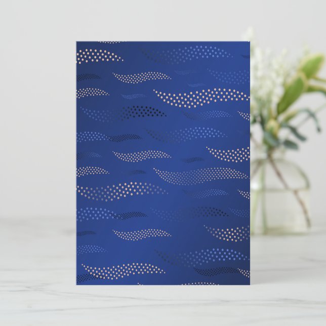 Waves Tiger (stylized pattern) 2 Card (Standing Front)