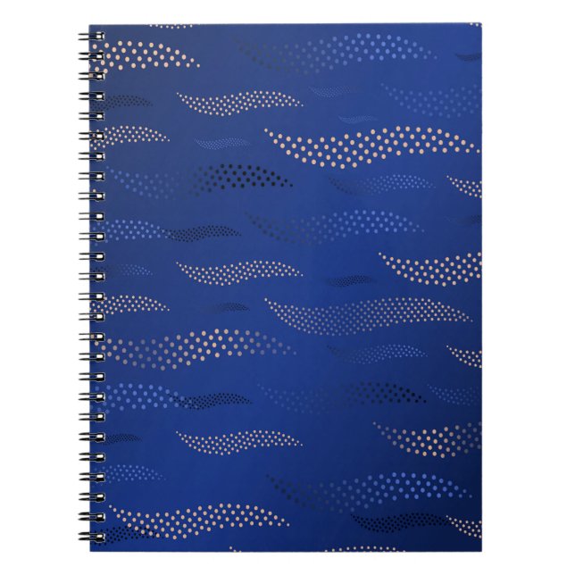 Waves Tiger (stylized pattern) 2 Notebook (Front)