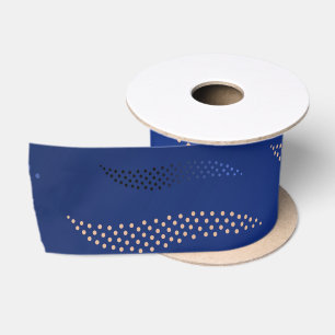 Waves Tiger (stylized pattern) 2 Satin Ribbon
