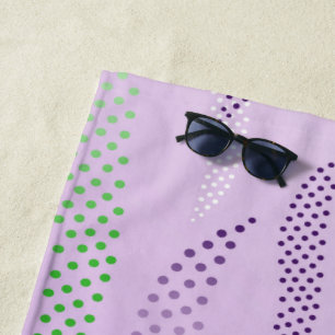 Waves Tiger (stylized pattern) 3 Beach Towel