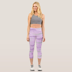 Waves Tiger (stylized pattern) 3 Capri Leggings