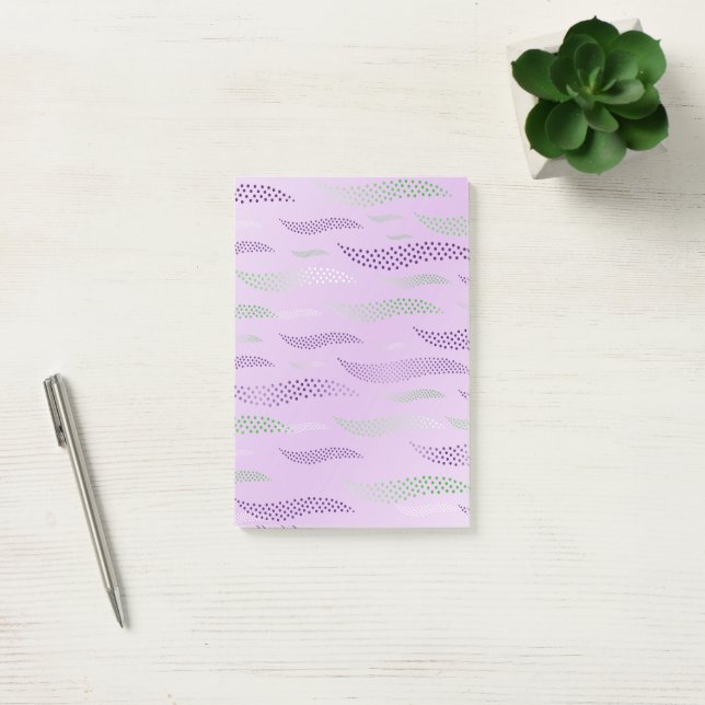 Waves Tiger (stylized pattern) 3 Post-it Notes (Office)