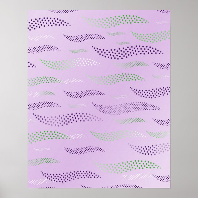 Waves Tiger (stylized pattern) 3 Poster (Front)