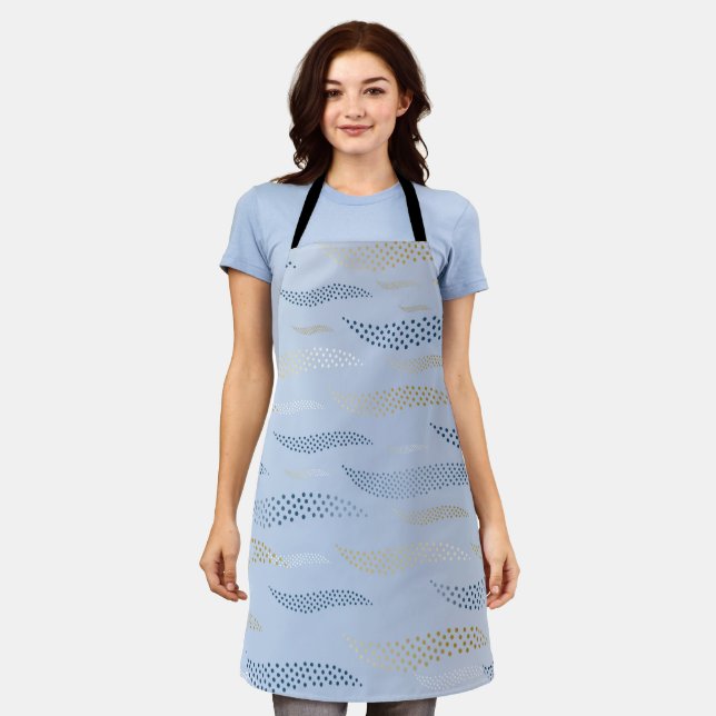 Waves Tiger (stylized pattern) 4 Apron (Worn)